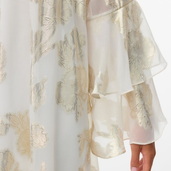 Shimmering Ruffled Mini Dress - Picture 6 of 7